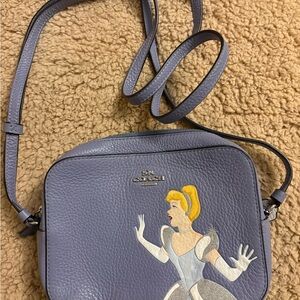 Coach Blue Crossbody Bag with Cinderella